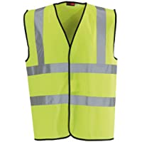 Blackrock 8030003 - Chaleco de alta visibilidad para hombres- amarillo- clase 2- Small
